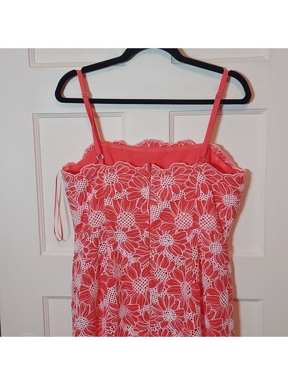 Milly Breanna Tournesol Eyelet Dress Coral - Picture 15 of 16